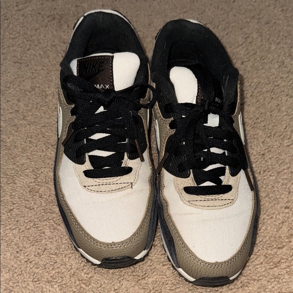 Nike Air Max 90s Women's Black and White Sneakers - Picture 2 of 6